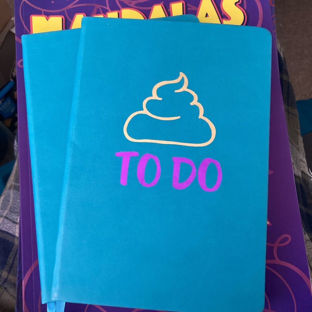 Blue '💩 TO DO' (SHIT TO DO) Notebook